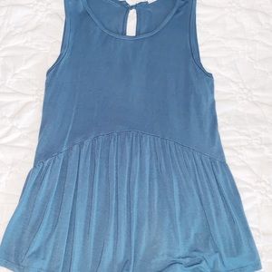 BLUE BLOUSE SLEEVELESS!